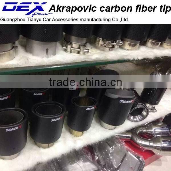 Customized Carbon Fiber Akrapovic universal exhaust tips