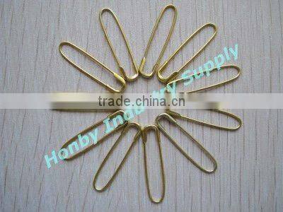 Popular gold U shape french coilless safety pin for garment tags