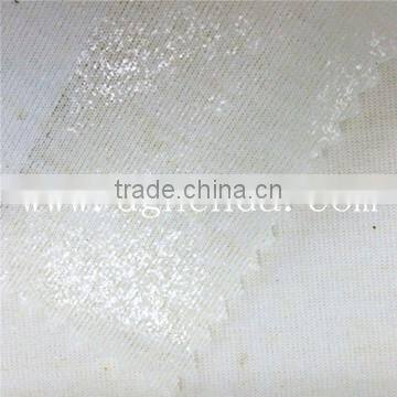 natural white 100g single-sided T/C knitting fabric with low-temperature dot glue