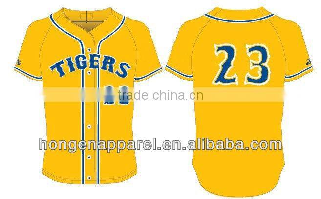 Hongen apparel baseball uniforms, Polyester Sublimated Baseball uniform, Sublimation baseball jersey/custom baseball/softball