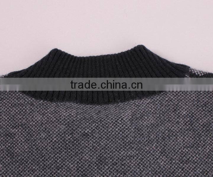 fully jacquard sweater knitting machine for men pullover sweater ,machine knitting wool yarn for winter sweater with zipper