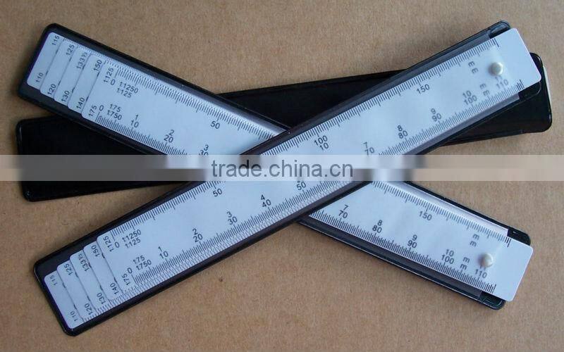 Kearing One Set Of SIx Plastic Fan Shaped Scale Ruler For Design