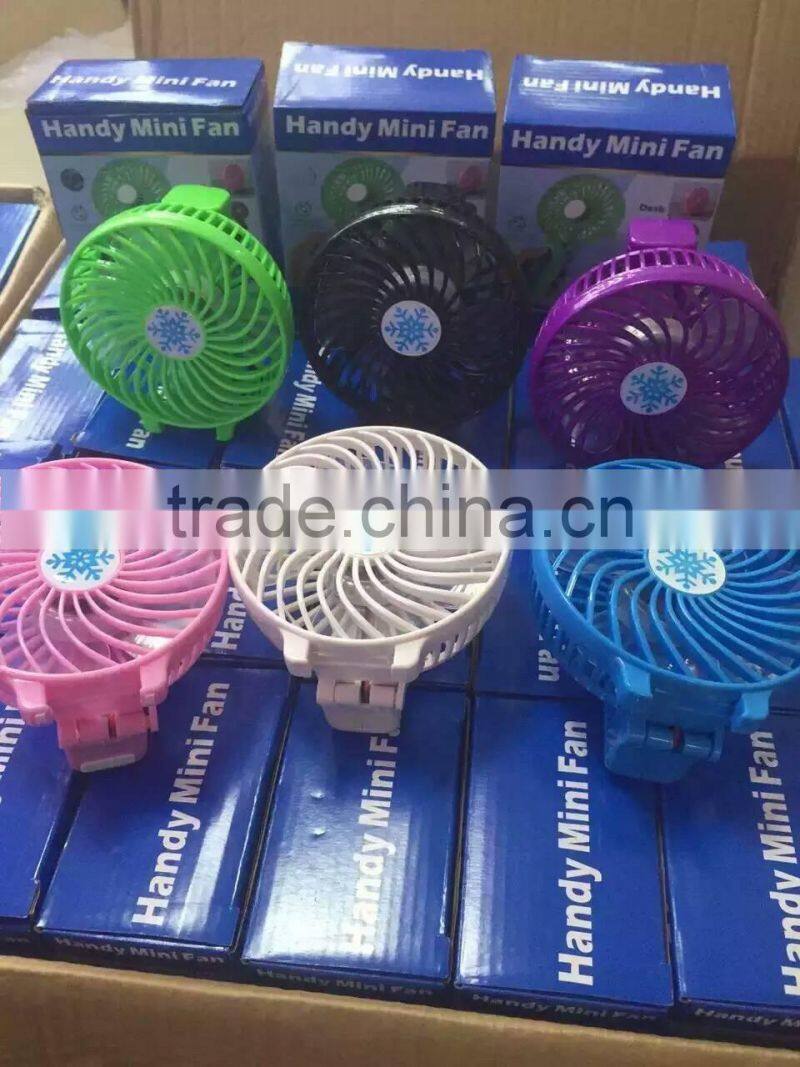 BHNUSBF07163 high performance DC 5V portable mini fan ,rechargeable usb fan 5v dc mini cooling fan WITH LED LIGHT