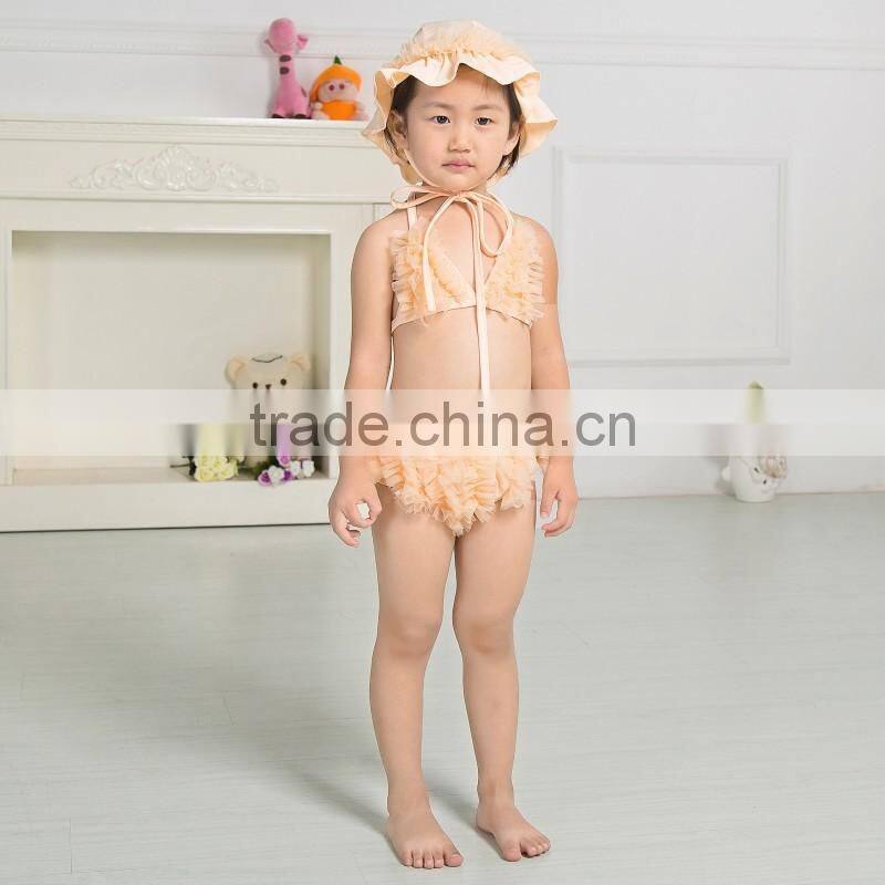 2017 Baby summer beach clothing set baby bikini kids swimwear fashion swimming wear for children