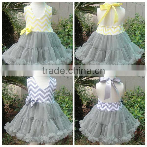Newest kids wholesale chevron maxi dress
