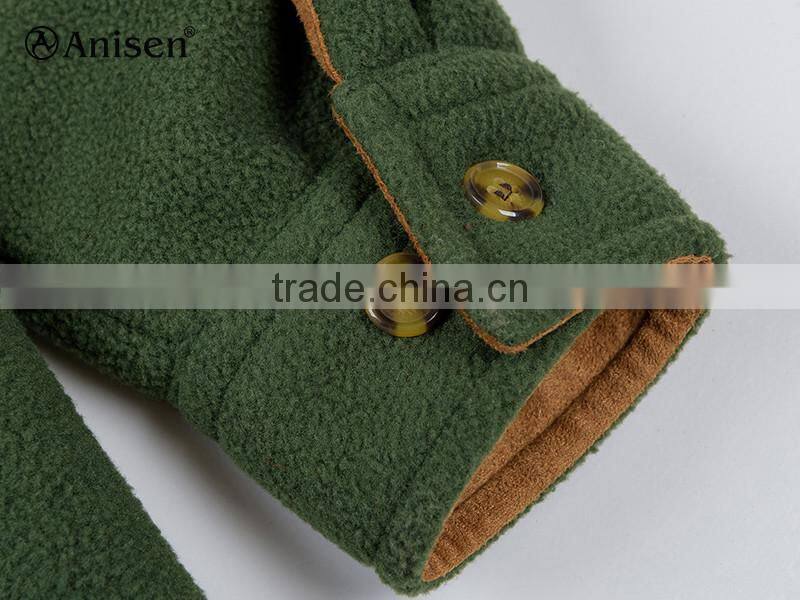 wholesale OEM cheap good quality man school uniform fleece shirt jacket