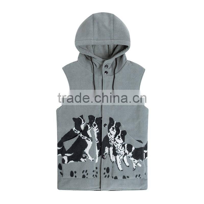 New style jogging fancy windbreak 100% polyester mens vest wholesale