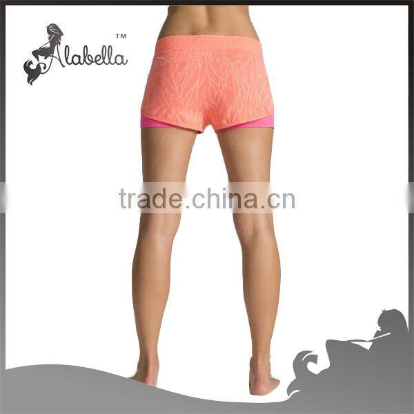 2015New Style Blank Compression yoga wear lycra Gym Shorts