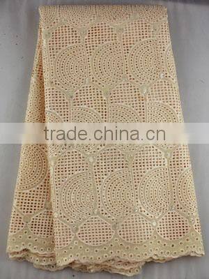 eyelet big heavy african cotton lace embroidery lace SL0303