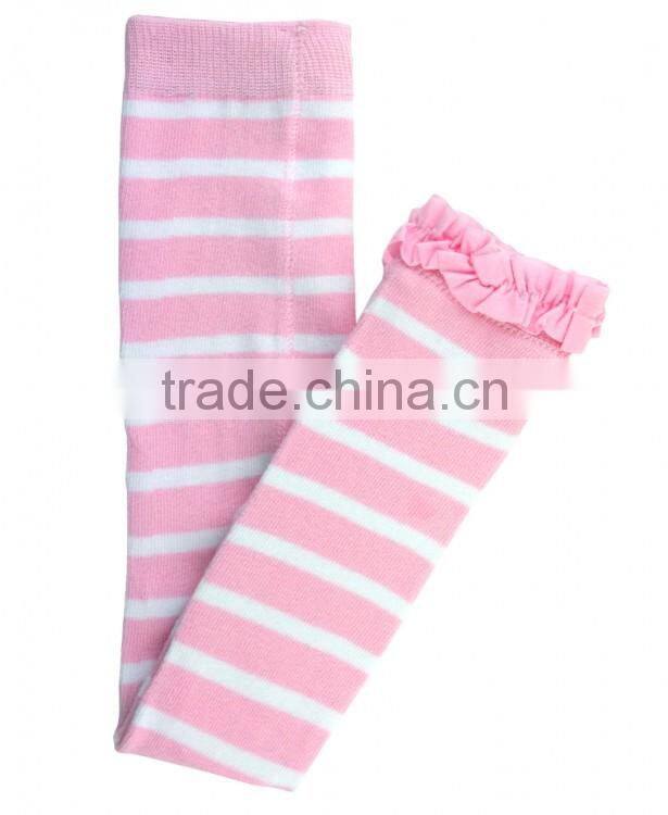 High quality kids children clothes custom baby clothing boutique stripe wholesale pink baby leggings pants
