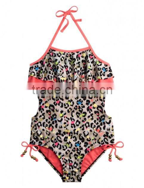 Zig zag stripe tankini swimsuit