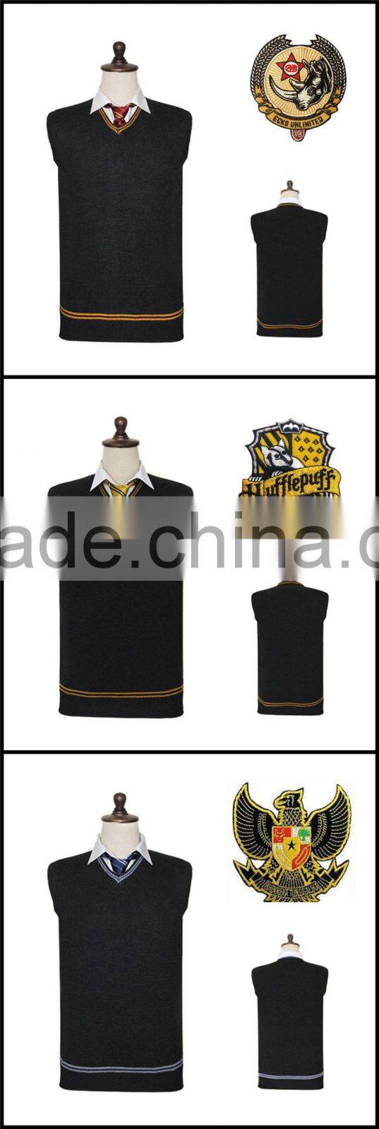 Harry Potter Sweater Cosplay Wool V-Neck Vest Uniform Fancy Dress Xmas Gift