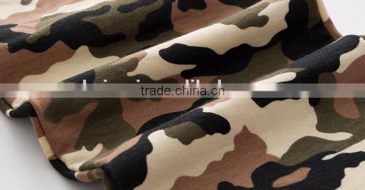 Fashionable ladies full printing camouflage cheaper wholesale good quality warm comfort fleece CVC80/20cotton