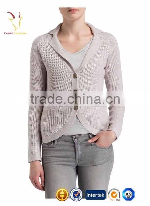 Knitting Merino Cashmere Cardigan Coat