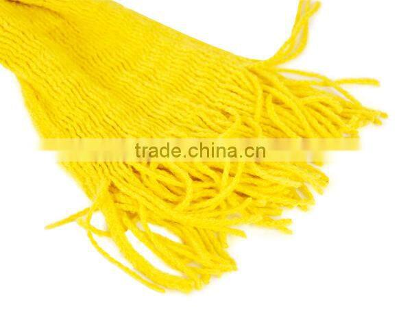 New Fashion Womens Long Hollow Out Tube Knitted Crochet Scarf Satin 8062