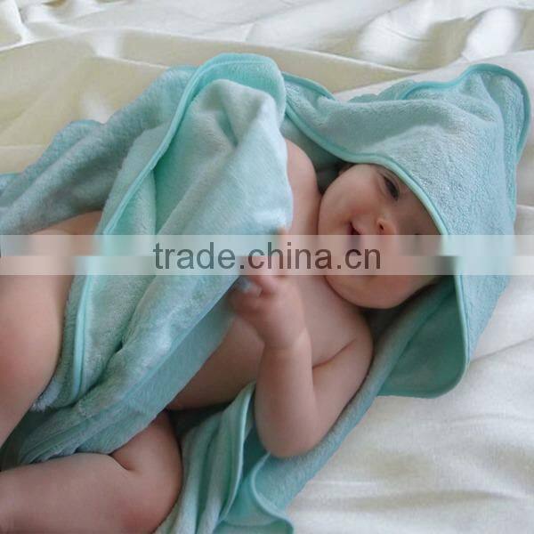 New 2015 custom bamboo hooded towel for baby