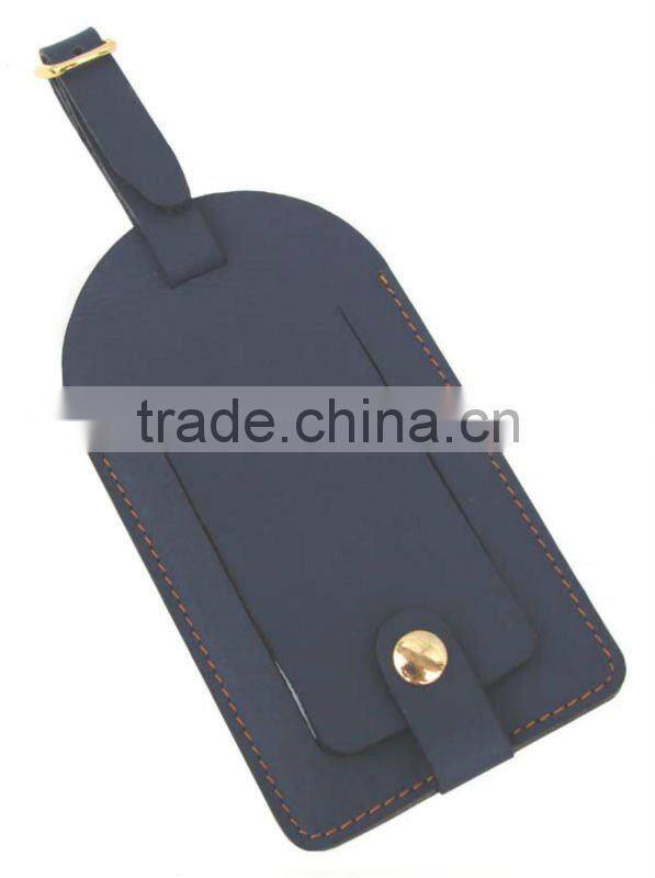 leather luggage tag
