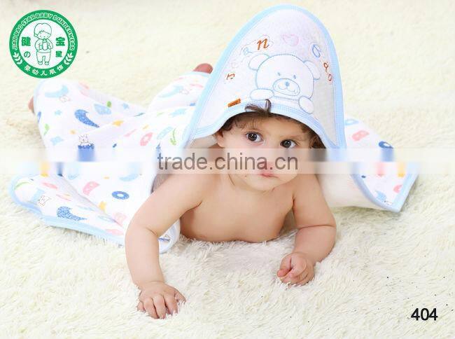 Hot sale cartoon baby hooded blanket baby towel