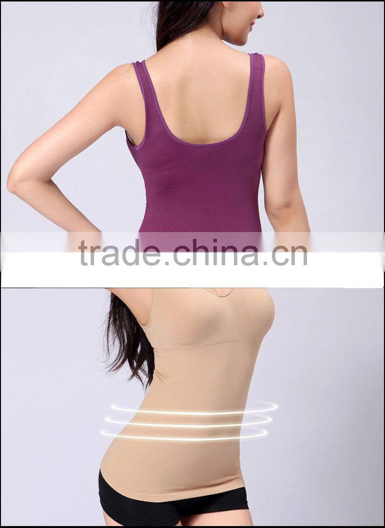 fashion summer plain seamless body shaper slimming vest