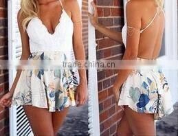 Gauze stiching Chiffon short sleeve blouse summer new design blouse