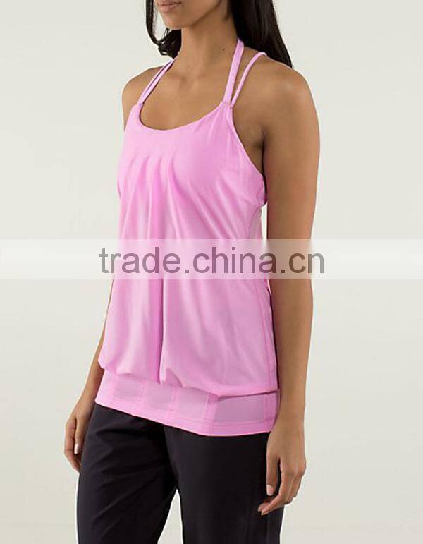 Fashion design Polyester /Spandex dry fit athletic yoga wear body slim wear