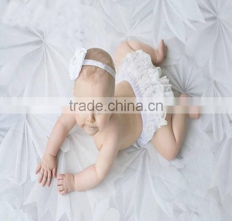 cotton Bloomer Ruffles Baby Diaper Cover With Ribbon Bows For Kids Floral Victoria Popular Flower Ruffle Baby Bloomer