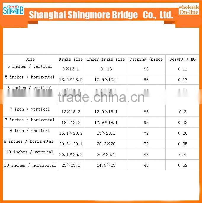 Best price wholesale discountable aluminium material popular picture photo frame