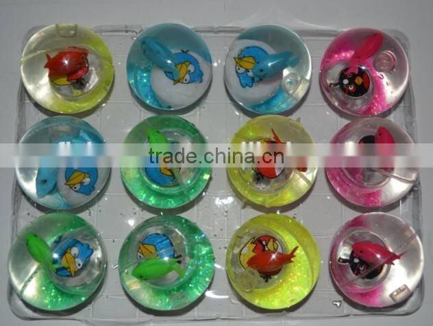 5.5cm 7cm TPU Flashing frog monster squishy puffer frog toy TPR puffer ball