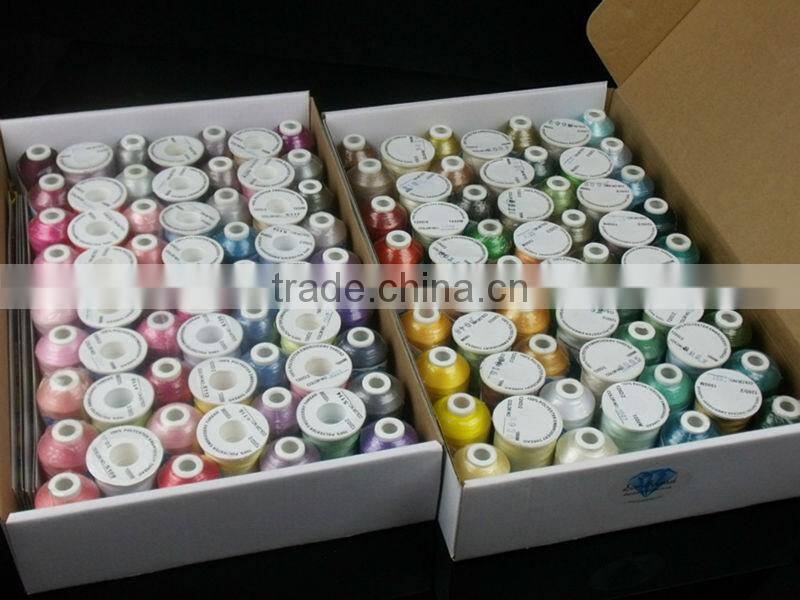 Simthread 112 Colors Polyester Embroidery Thread for embroidery yarn machine