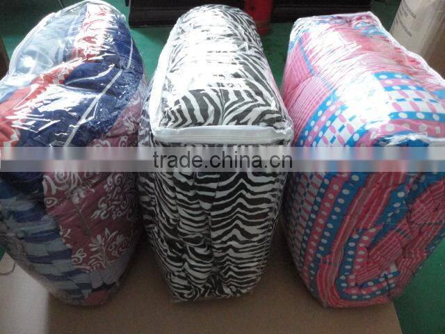 100 polyester wash quilted microfiber fleece comforter China manufacturer