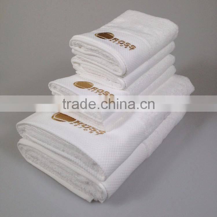 cotton large size hotel hand bath face towel set