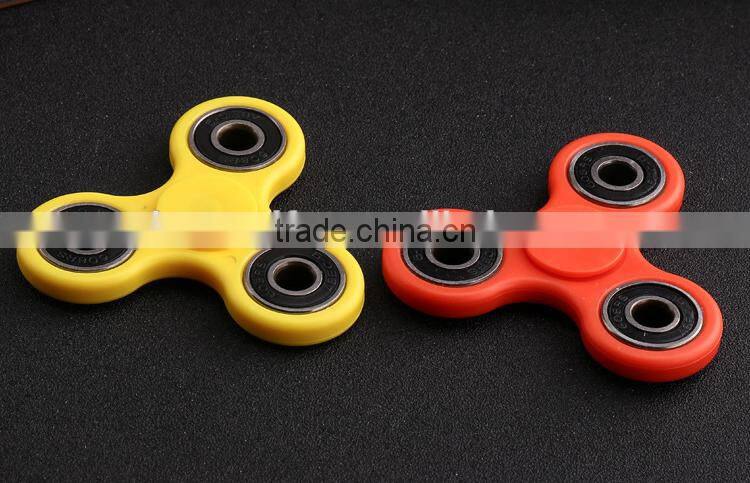 Tri-Spinner Fidget Hand Spinner Toy Stress Reducer Focus Toy Relieves ADHD Anxiety and Boredom Guarantee 3 min / Spin Time