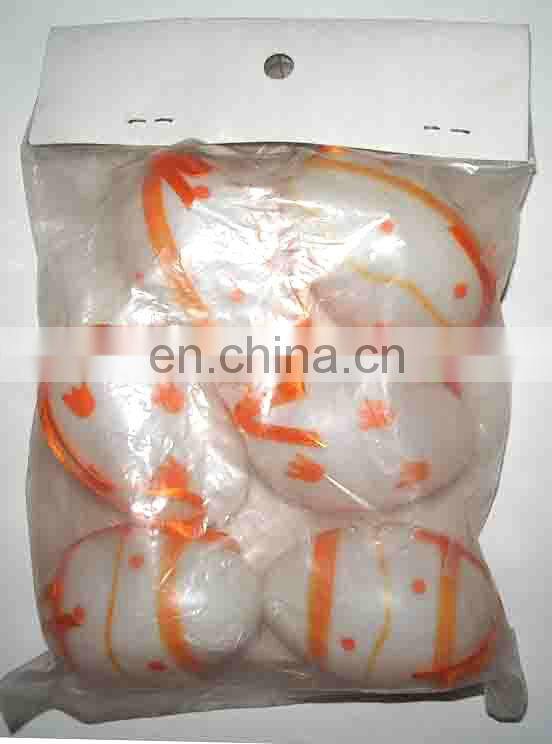 New easter egg with stripe and flower pattern for decoration