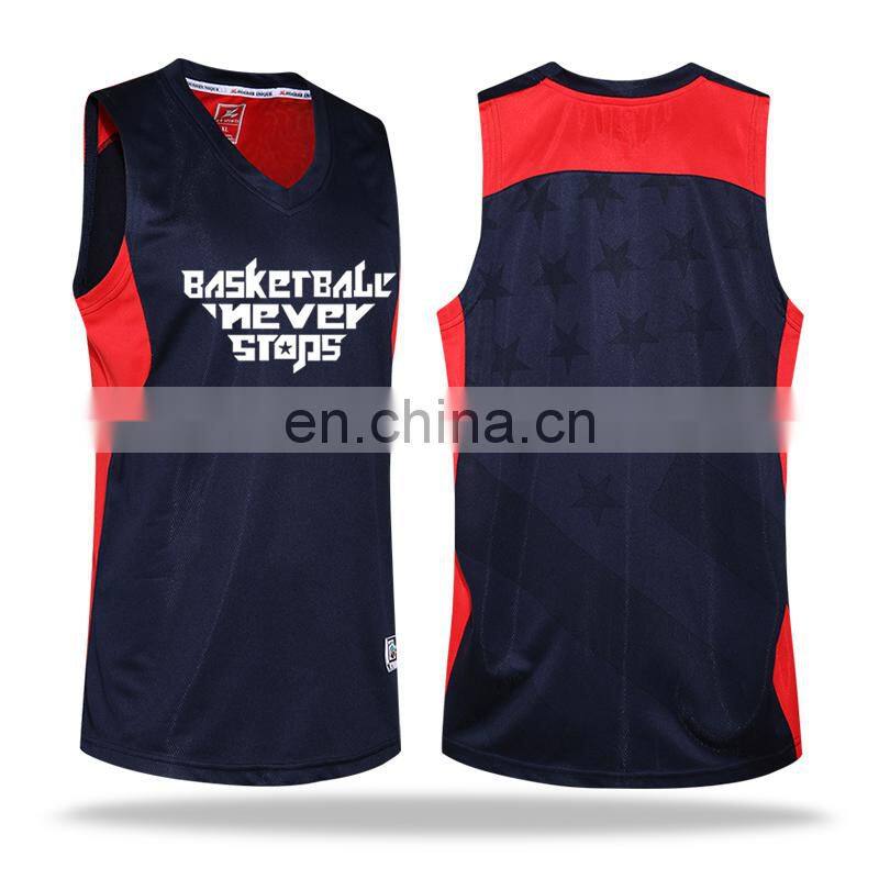 New arrival fashion design adult team sports jersey basketball match wear