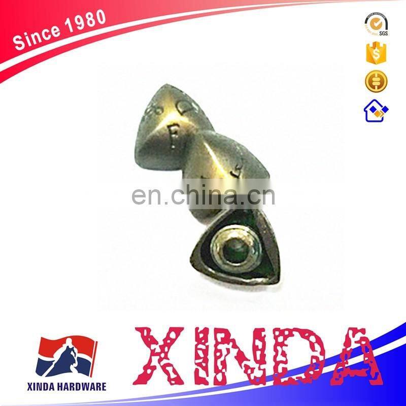 Triangle shape metal rivets, metal rivets for clothing
