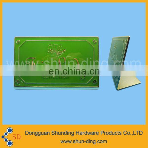 Colorful Soild Standing Viable Metallic Logo Nameplate