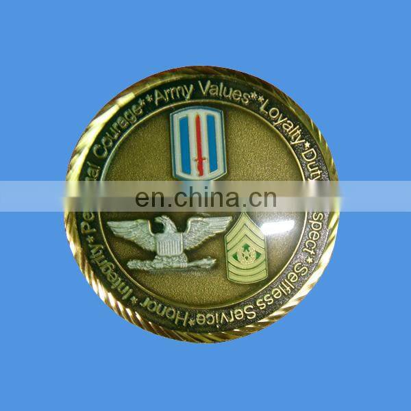 Soft enamel souvenir coin with brass or zinc alloy material