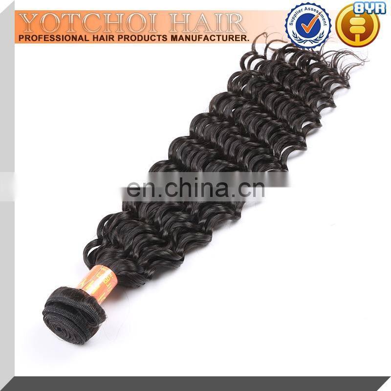 Top Grade High Quality Human 100% Unprocessed 10A Virgin Brazilian Deep Wave Hair Weave