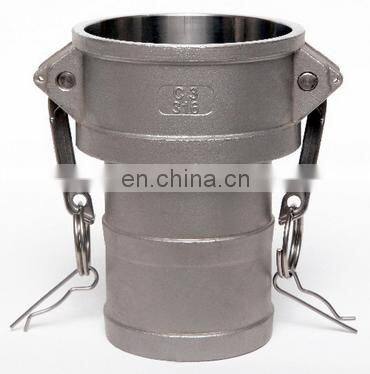 China factory reasonable price Type C stainless steel quick coupling, hose connectors coupling, male female camlock connectors