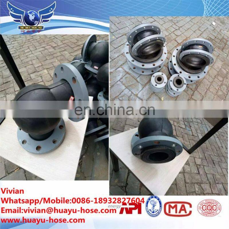 Huayu manufacture high quality flange bellow /rubber bellows with flange
