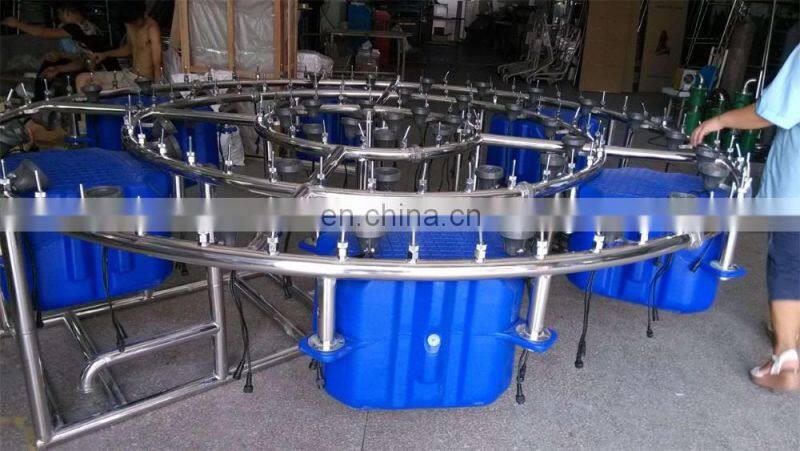 Stainless steel or plastic board floating fountains for lake