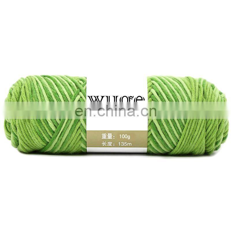 Hot sale colorful crochet cotton yarn acrylic for knitting clothes