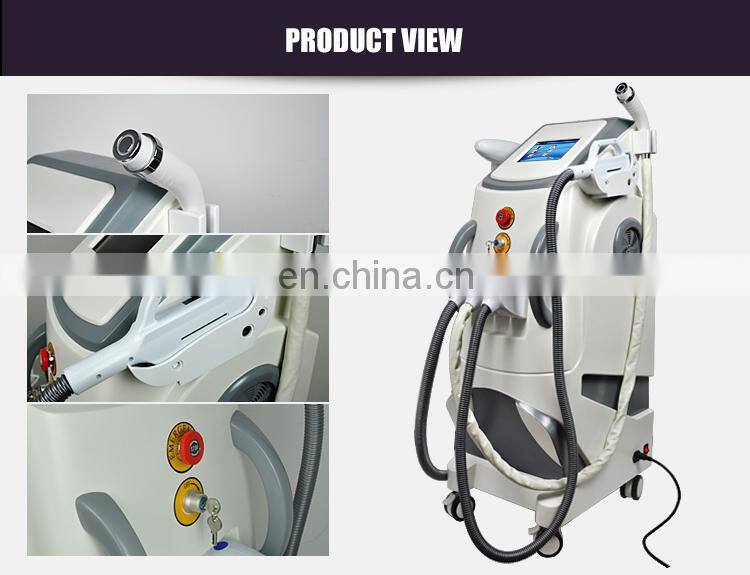 3 in 1 shr elight hair removal/ e-light ipl rf+nd yag laser/shr elight ipl multifunction machine
