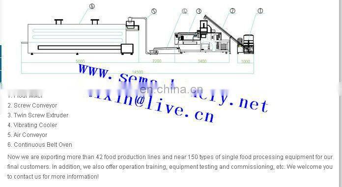 Full automatic machine to make instant nutritional rice crackers large capacity artificial rice making extruder machine