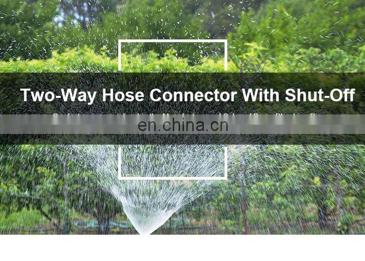 2 way garden y brass water pipe hose connector
