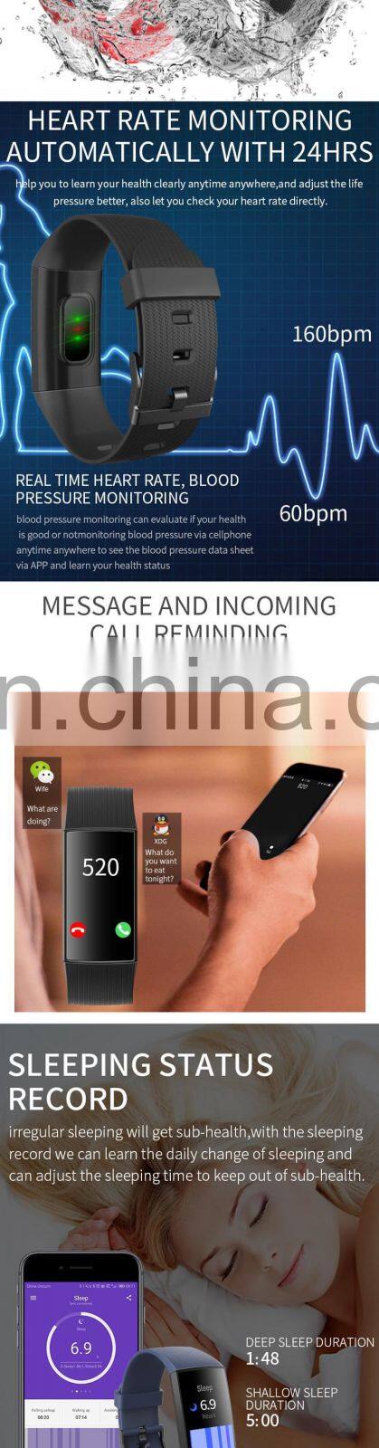 Smart Watch Oem Latest 2020 Shenzhen Rugged Wear Os Android Sport Water Proof Bracelet Wristband Slim Smart Fitness Watch