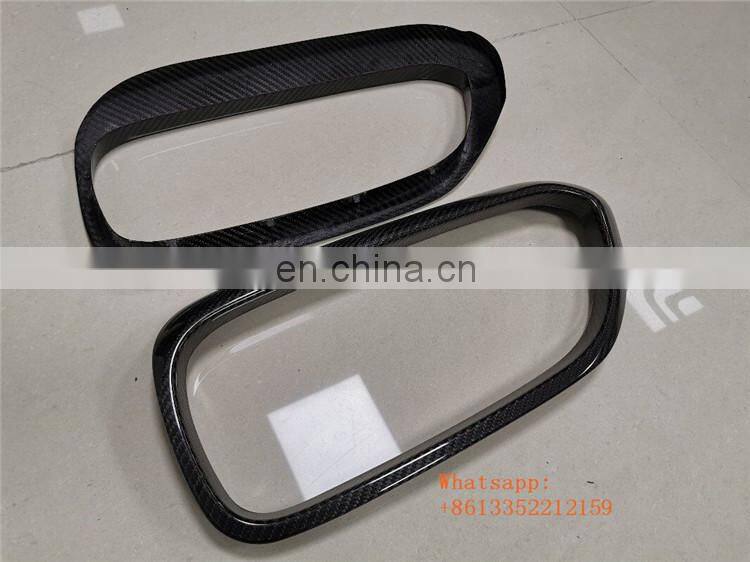 M5 F90 dry carbon fiber material grille cover fit for F90 front bumper replace grille