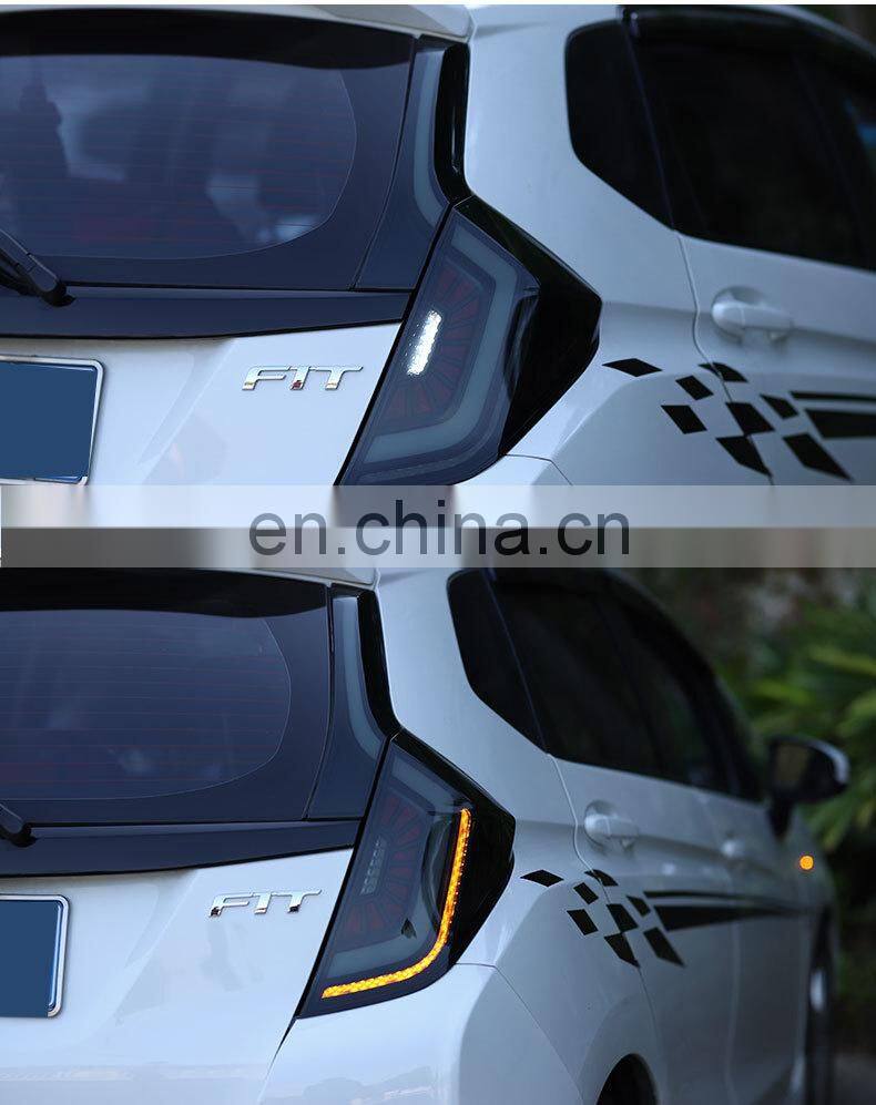 Smoke Color Dynamic Led Tail Lamp for Honda Fit Jazz 2014-2018 LED Back Lamp