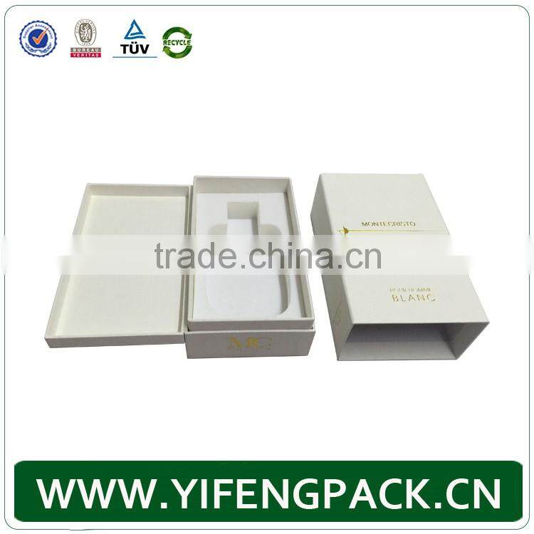 custom cardboard white large rigid paper gift boxes with eva insert