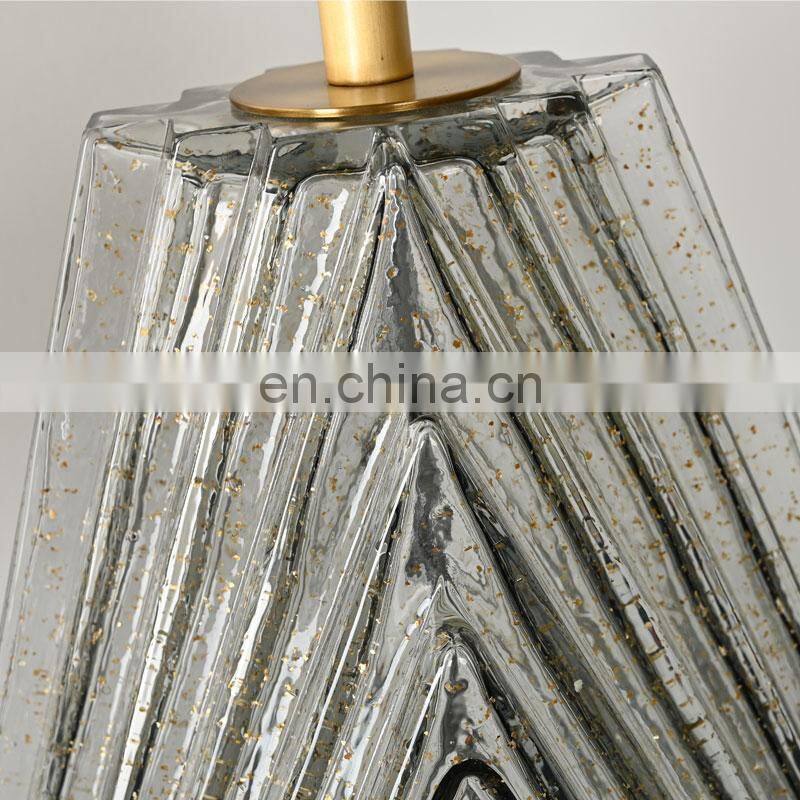 Dining Chandelier Bedroom Hotel Bedside Glass Modern Luxury Side Table Lamp